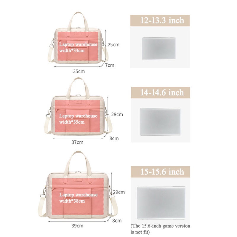 Chất lượng cao chống thấm nước và chống va đập Túi đựng máy tính xách tay cho nữ 13,3 14 15,6 inch Giải trí / Văn phòng