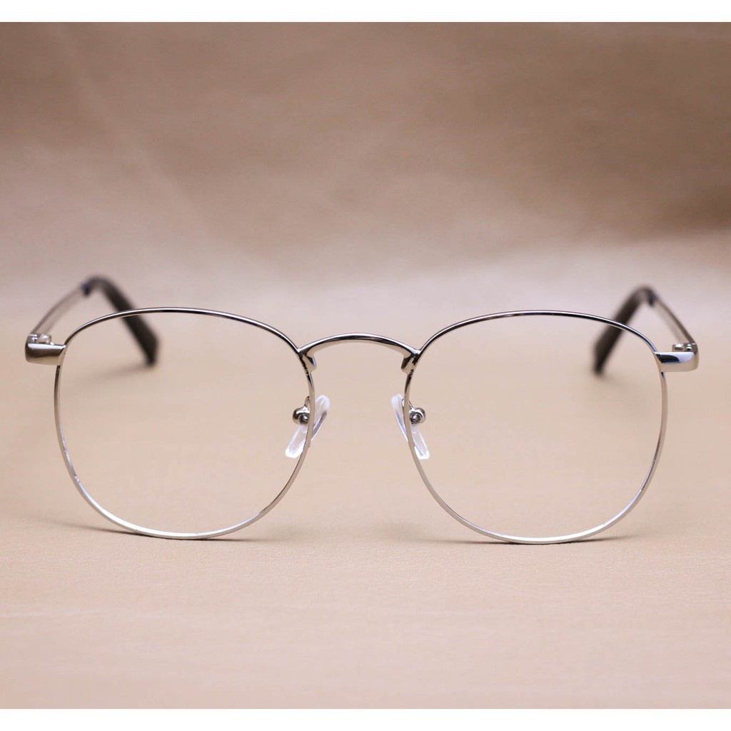 Gọng Kính Cận Chất Liệu Hợp Kim Unisex, Kính Vuông Gọng Sắt Không Rỉ Siêu Mảnh Nhẹ FERADO G247 (tặng kèm hộp đựng kính)