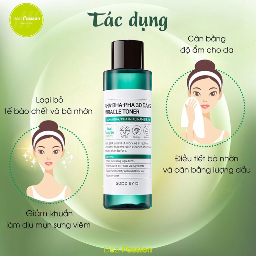 Toner Some By Mi Ngừa Mụn, Kiểm Soát Nhờn, Làm Sạch Da - Some By Mi AHA BHA PHA 30 Days Miracle Toner 150ml