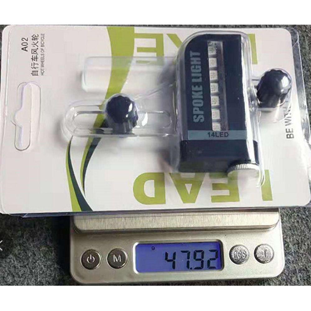Đèn LED 14 Bóng 30 Bóng Thay Đổi Màu Sắc Gắn Căm Xe Mô Tô
