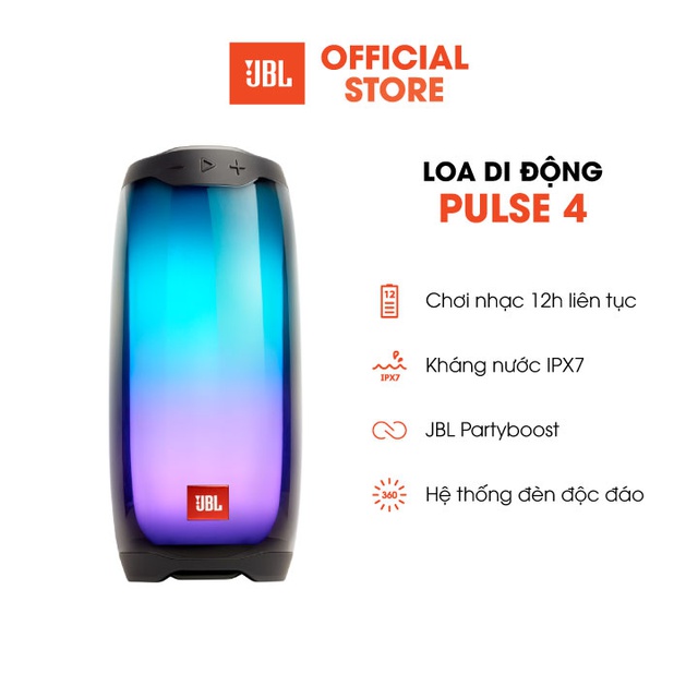 [Mã ELHACE giảm 4% đơn 300K] Loa Bluetooth JBL PULSE 4 - Hàng Chính Hãng