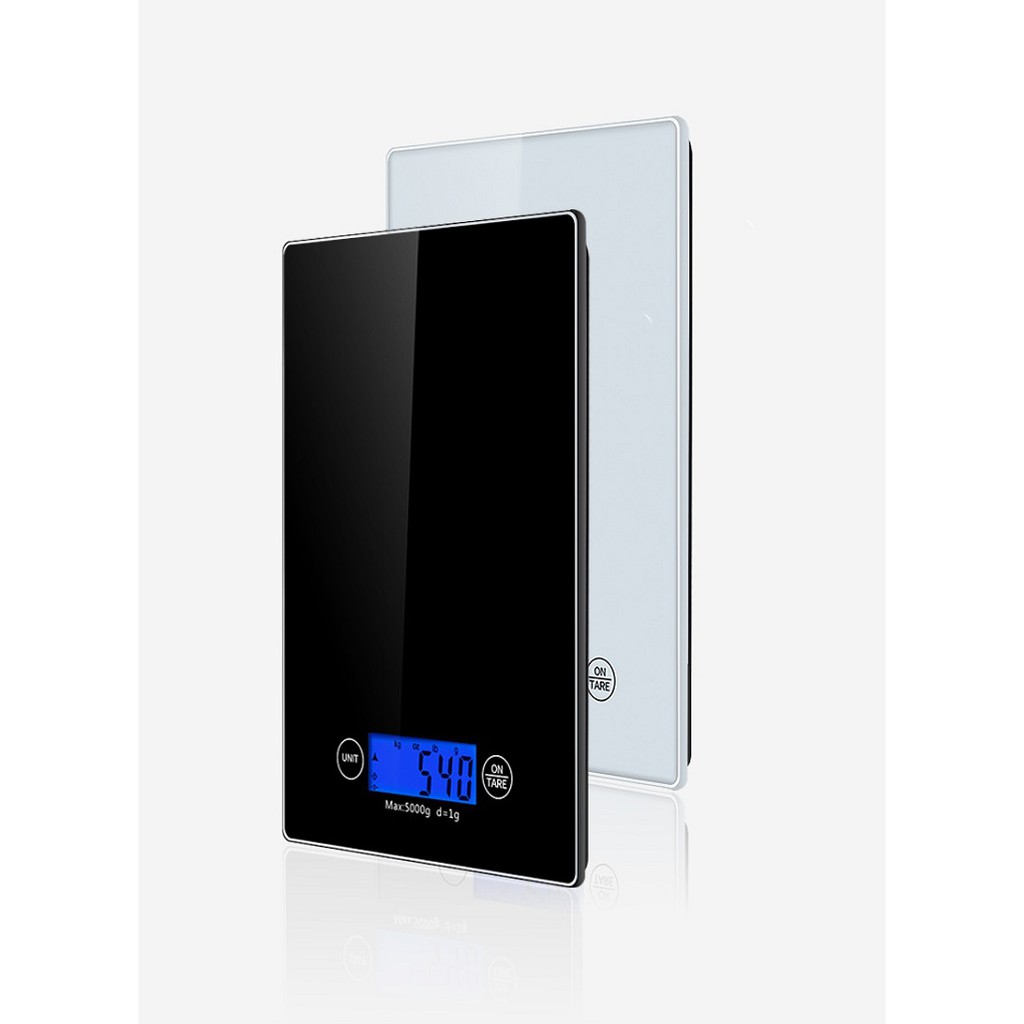 Cân điện tử 5kg bàn cân bằng mặt kính cường lực