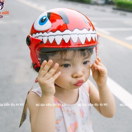 Mũ Bảo Hiểm Nửa Đầu Có Kính Cho Trẻ Em - ASIA 103KS - Size Nhỏ Cho Bé 2-4 Tuổi