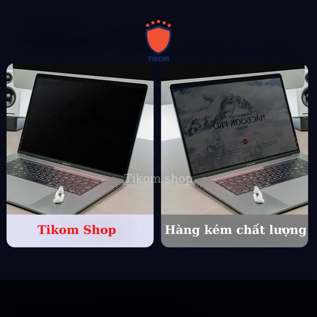 Film chống nhìn trộm cho laptop và macbook bảo vệ riêng tư  – Tikom shop