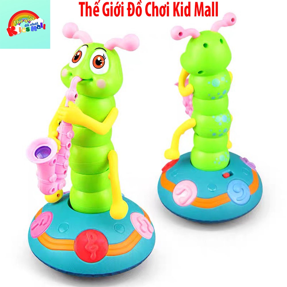 Đồ chơi trẻ em, Con sâu thổi kèn phát sáng đáng yêu dễ thương, trò chơi vui nhộn, quà tặng sinh nhật dành cho bé