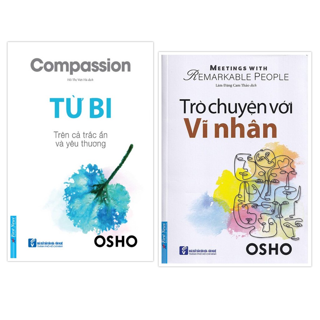 Sách - Combo OHSO Từ Bi + Trò Chuyện Với Vĩ Nhân - First News Tặng Kèm Bookmark