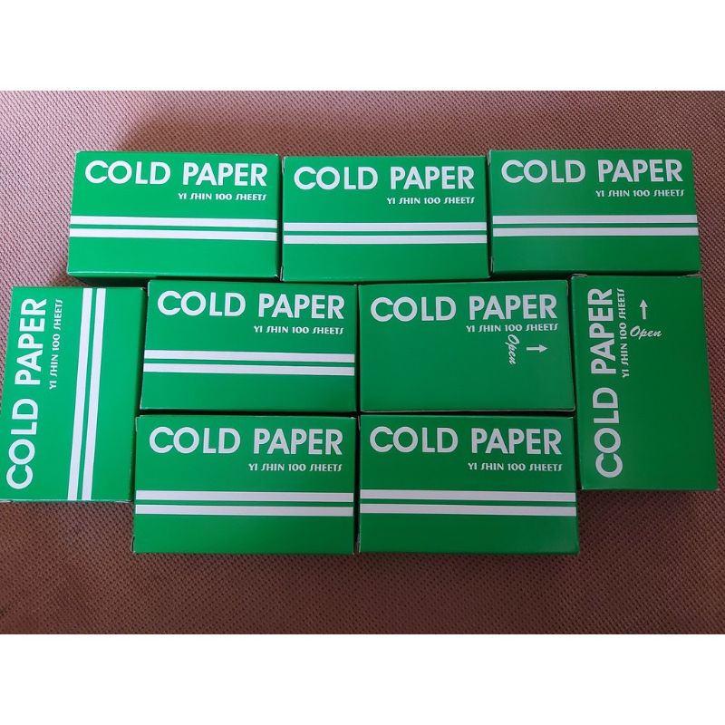 Giấy uốn lạnh Cold paper 100 miếng