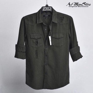 ÁO SƠ MI-DENIM-ROUTINE CAO CẤP-VN-XK