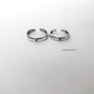 Nhẫn đôi bạc boy and girl Choco Jewelry