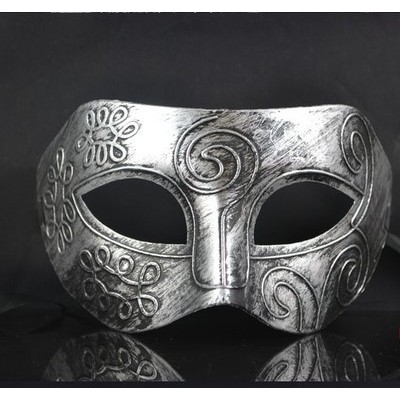 Mặt nạ nửa mặt bạc si cổ điển Che Nửa Mặt Dùng Cho Tiệc Halloween,sự kiện,lễ hội hóa trang có dây đeo
