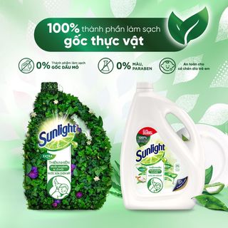 HC Gift Nước rửa chén Sunlight Thiên nhiên Muối khoáng Lô hội 100% Gốc