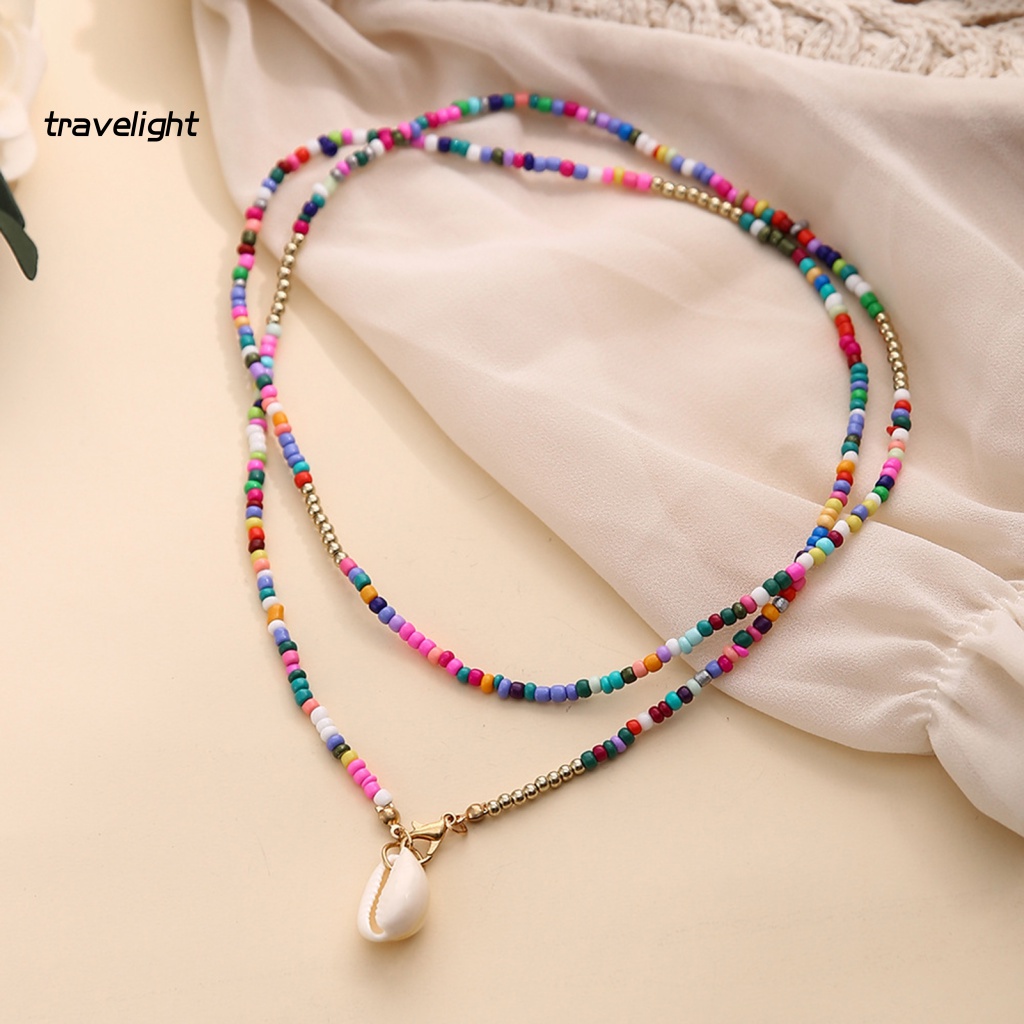 (Travelight) Vòng cổ Hai Lớp Handmade Thanh Lịch Cho Nữ