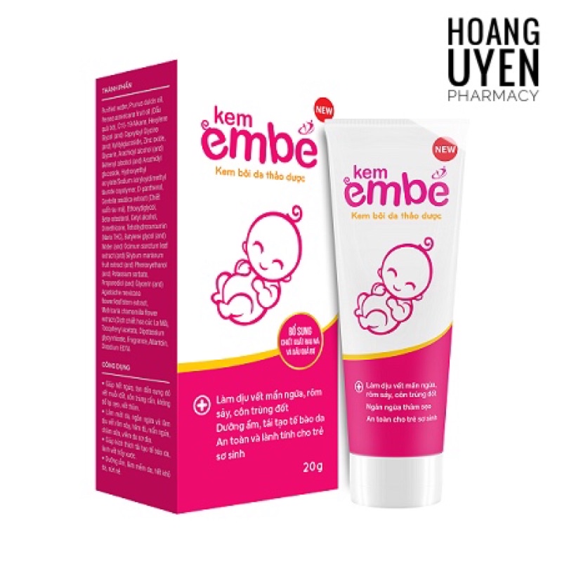 [New] Kem em bé - Tube 20gr - giảm mẩn ngứa, ngừa hăm tã, chàm sữa