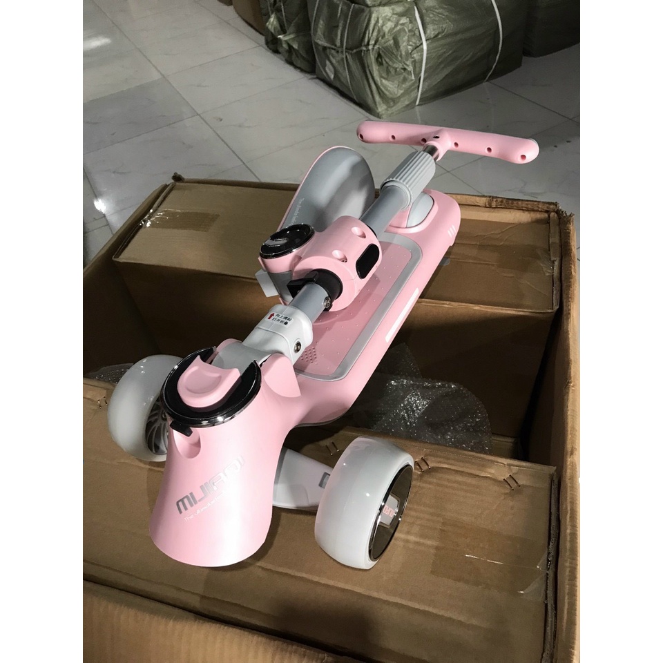 Xe trượt scooter LOẠI MỚI cho bé có nhạc đèn, trọng tải 100kg đủ màu