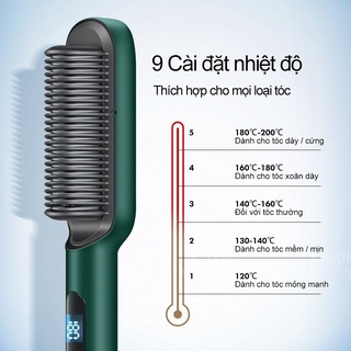 Lược điện tạo kiểu tóc đa năng chải tóc siêu thẳng, uốn tóc