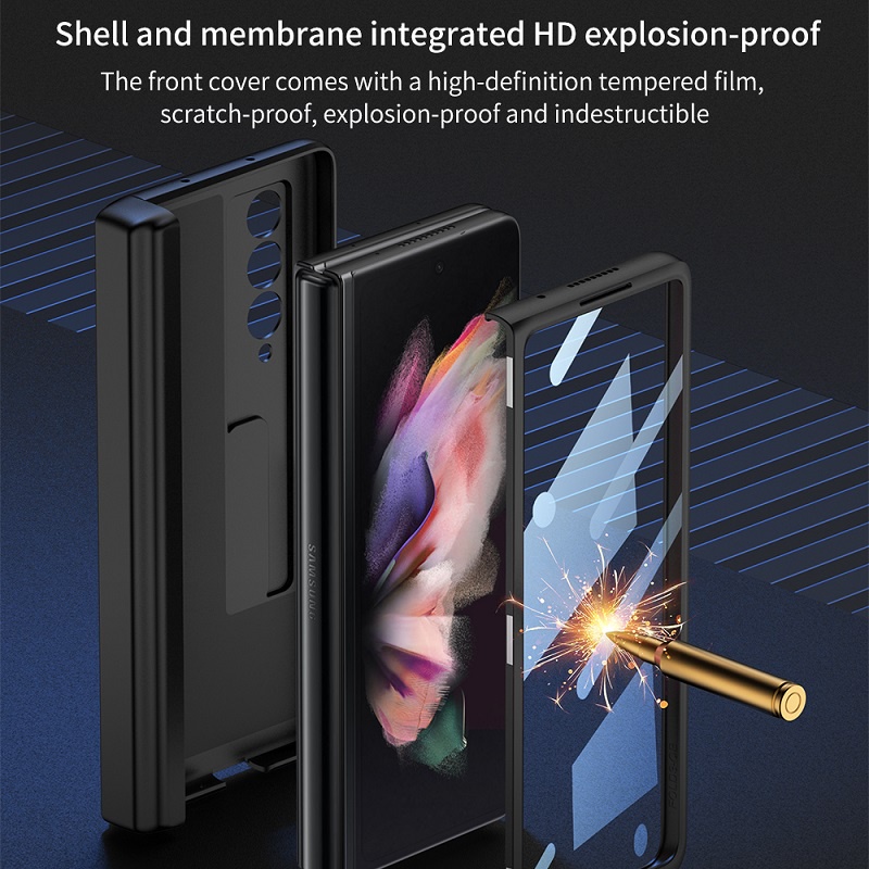 Ốp lưng Samsung Galaxy Z Fold 4 5G ốp điện thoại Z Fold4 ốp ZFold 4 case W23 F9360 casing Folder 4 Ốp Điện Thoại Kính Cường Lực Nắp Gập Từ Tính Bảo Vệ Cho Samsung Z Fold4 ZFold4