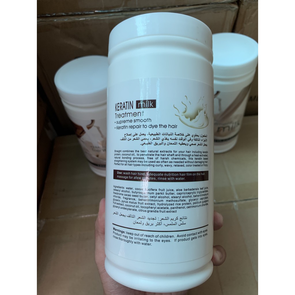 Hấp Dầu Chăm Sóc Tóc Chiết Xuất Từ Keratin Và Sữa 1000ml