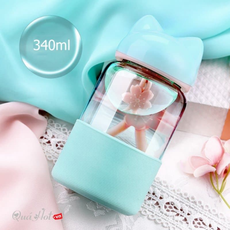 Bình Nước Thủy Tinh Dễ Thương CUTE HOT ME