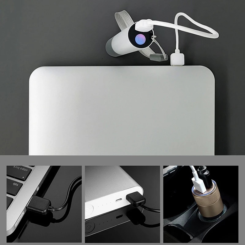 Đèn pin mini cầm tay nhiều chế độ chống nước đa năng sạc USB chất lượng
