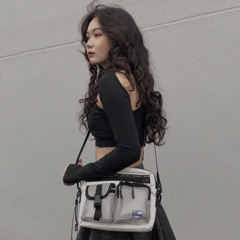 Túi Đeo Chéo Nam, Nữ Phối Lưới Vi Tính SAIGON SWAGGER® SGS Meshy Cross Body Bag