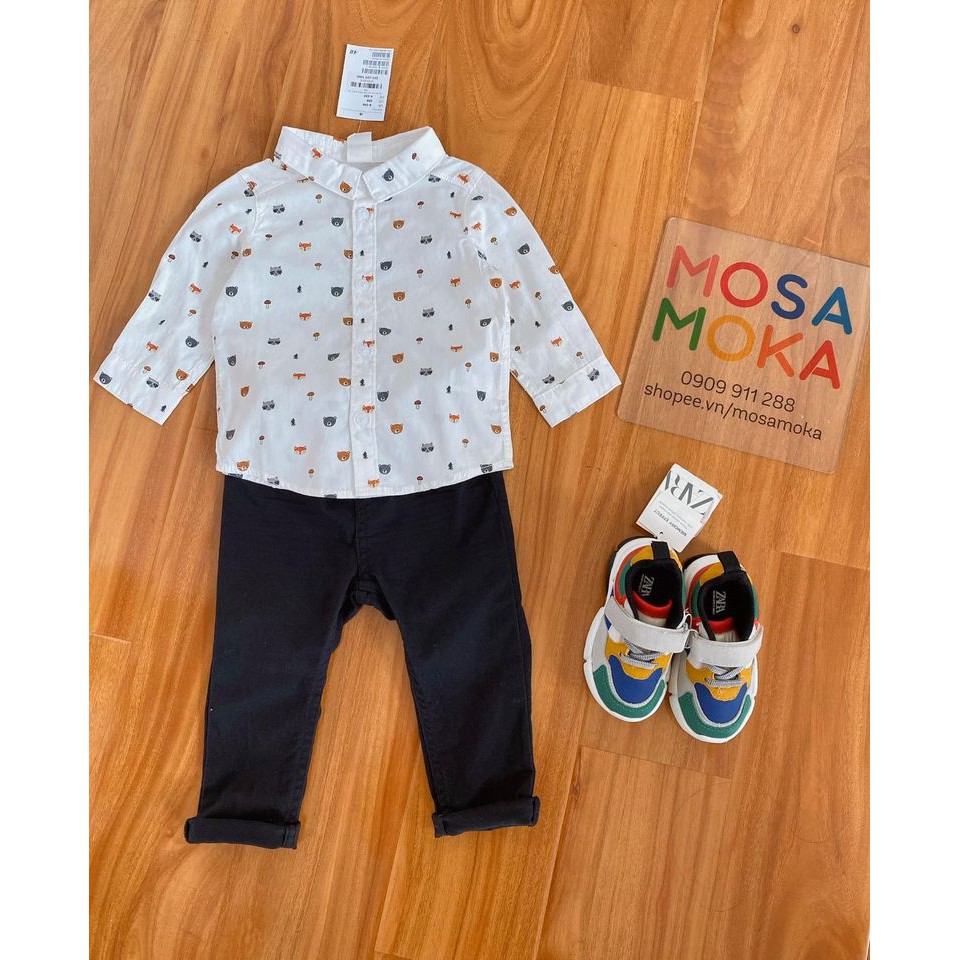 Áo sơ mi animal h&m auth