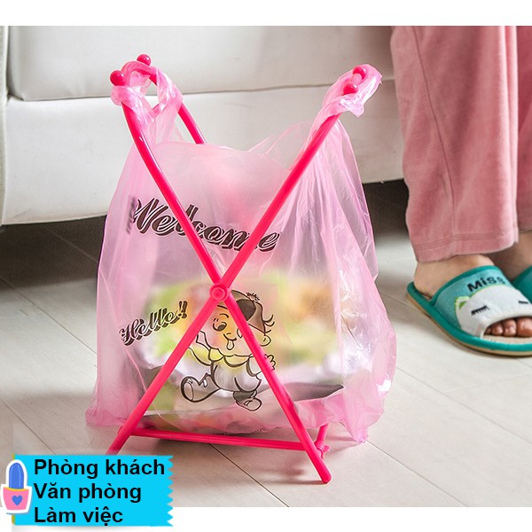 Giá Kệ Treo Túi Rác Thông Minh, Thùng Rác Nhựa
