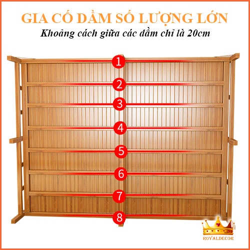 Giường Tre Gấp Gọn, Giường Tre Bà Đẻ Chất LIệu Tre Tự Nhiên, Nằm Cực Thích, Để Văn Phòng Chất Liệu Tre Tự Nhiên