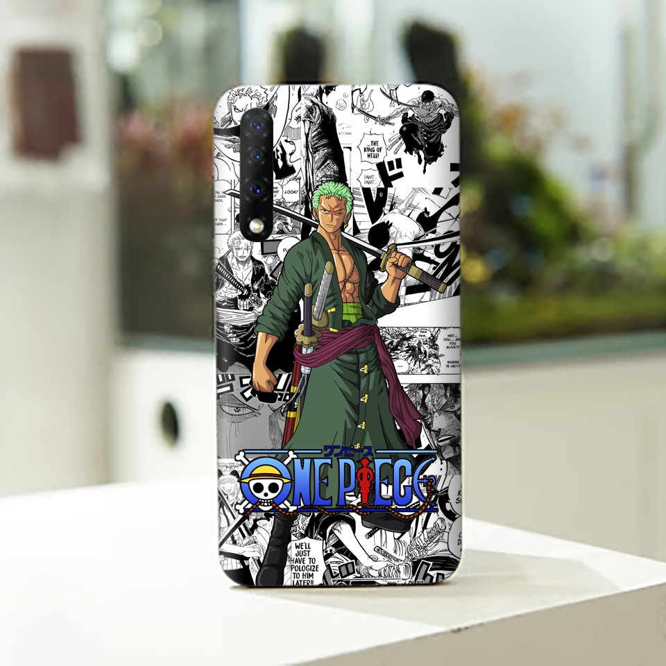 Miếng Dán Skin Điện Thoại In Hình Zoro One Piece Cho Iphone 6/ 7/ 8/ X/ XS/ 11/ 11 Pro Max Và Các Dòng Máy Android