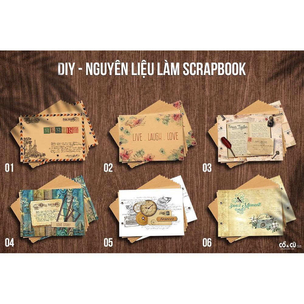 Combo Nguyên Liệu Làm Album Ảnh Handmade SALE 50%