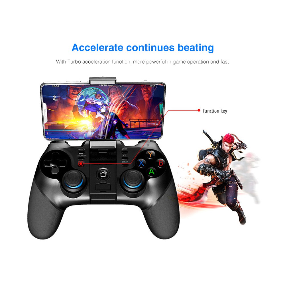 Tay cầm điều khiển chơi game Bluetooth không dây Ipega 9156 cho Android Ios Pc Tv Box