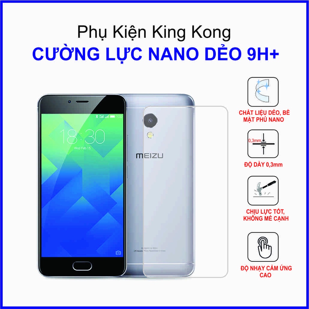 Dán cường lực Meizu M5s ,  cường lực nano dẻo 9H+