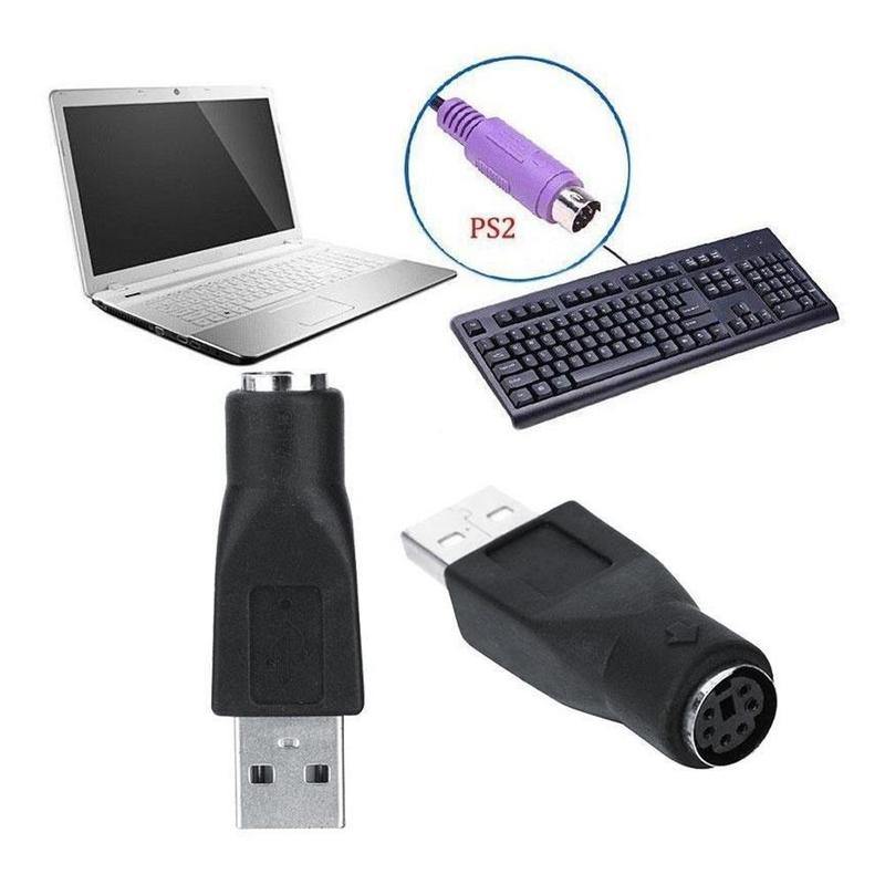 1 Đầu Chuyển Đổi Usb Sang Ps2 6 Pin Và Chuột Chất Lượng Cao Cho Bàn Phím I1s4