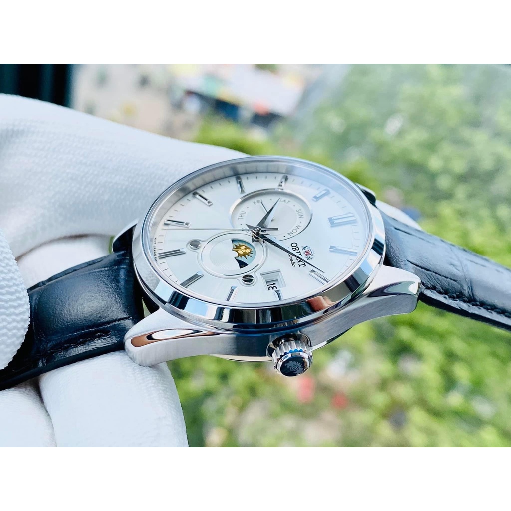 Đồng Hồ Nam ORIENT Sun & Moon Gen 5 RA-AK0310S10B Chính Hãng Tặng Dây Da Cao Cấp