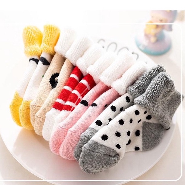 [ SIÊU RẺ ] COMBO 5 ĐÔI VỚ TRẺ EM 1-5T COTTON THOÁNG MÁT KUTE