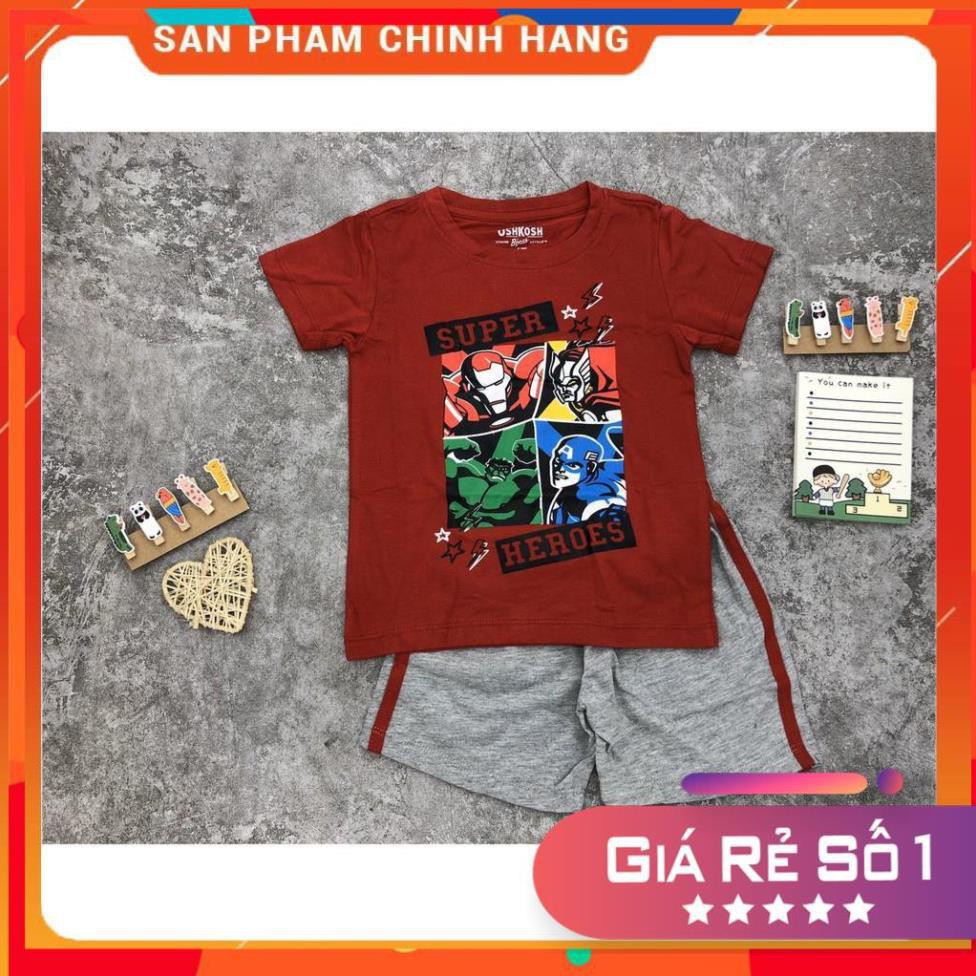 [GIÁ RẺ SỐ 1] Set quần áo bạn trai cộc tay Oshkosh 1-7T. Vải cotton mềm mịn, thoáng mát. Thương hiệu LITIBABY