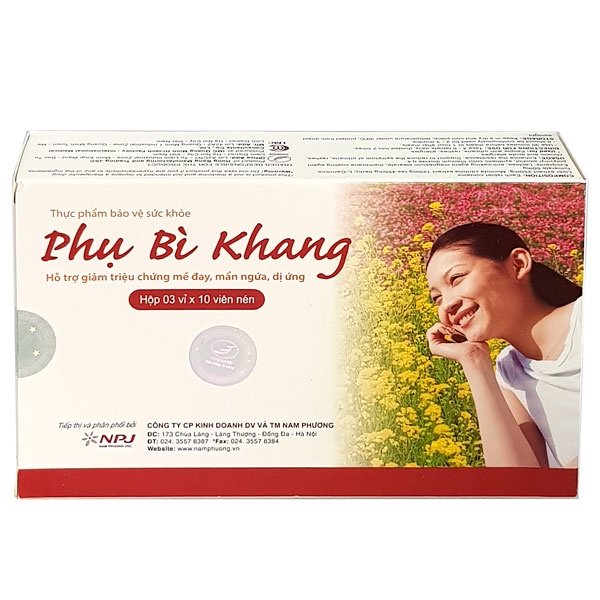 Phụ Bì Khang - Hỗ trợ làm giảm mề đay, tăng khả năng miễn dịch (Hộp 30 viên)