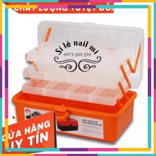 cốp nhựa đựng đồ nail tiện dụng đựng đc nhiều đồ lấy màu ngẫu nhiên
