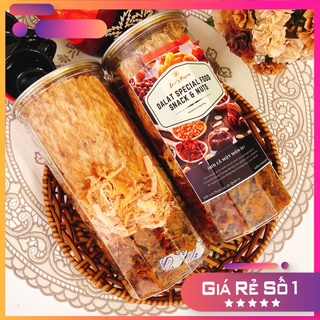Khô mực mix 3 vị Eric's Farm 300g (Mực cán tẩm gia vị, mực sợi hấp nước dừa, mực xé tẩm gia vị) ăn vặt giá rẻ
