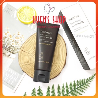 (Mẫu mới) Mặt nạ tro núi lửa dạng lột Innisfree Super Volcanic Peel Off Mask 2X