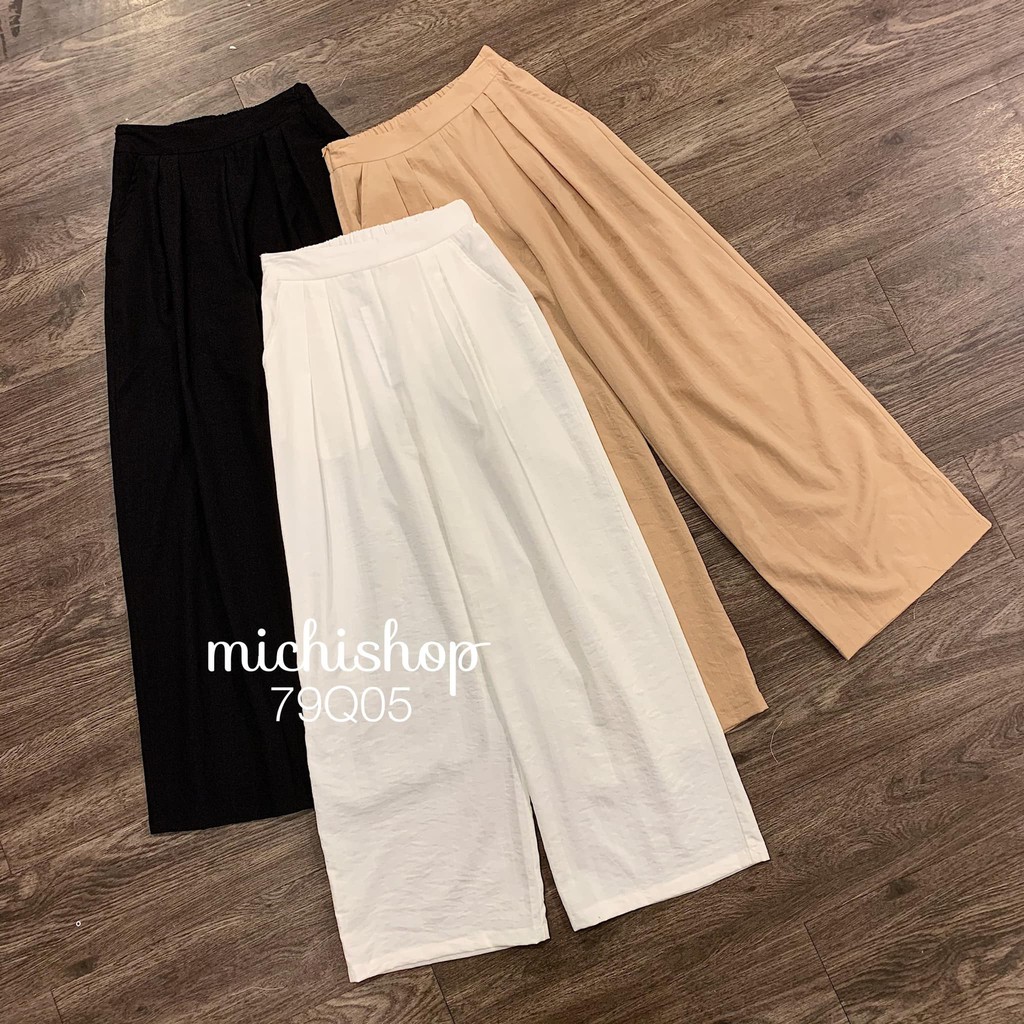 Quần culottes đũi lưng chun -79Q05
