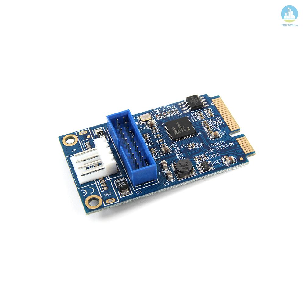 Mi Card Chuyển Đổi Mini Pci-E Sang Usb3.0 20pin / 19pin Thẻ