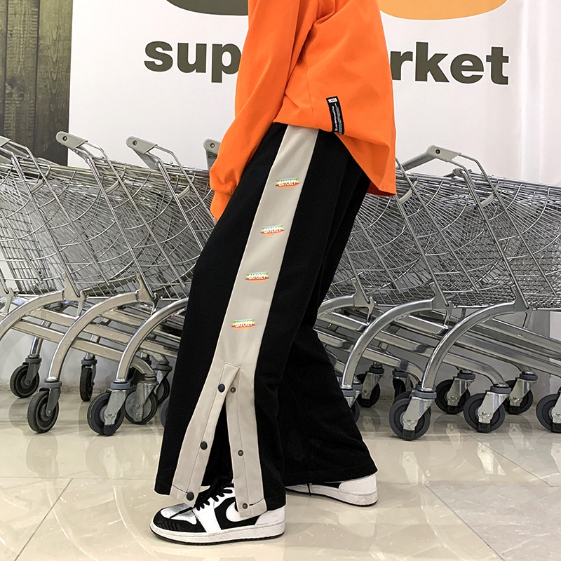 Quần ống rộng phong cách hip hop thời trang Hàn Quốc cho nam