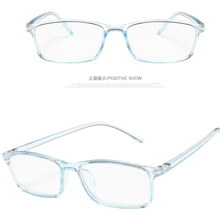 Mắt Kính Trong Suốt Chống Ánh Sáng Xanh Thời Trang