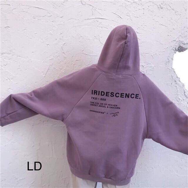 [FREESHIP ĐƠN TỪ 50K] Áo hoodie IRIDESCENCE chữ lưng LDU0919