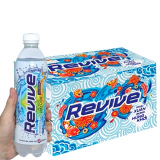 Thùng 24 chai nước bù khoáng Revive muối khoáng 500ml