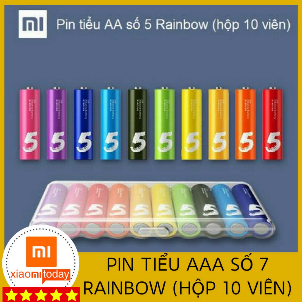 Pin tiểu AA số 5 Rainbow (hộp 10 viên)