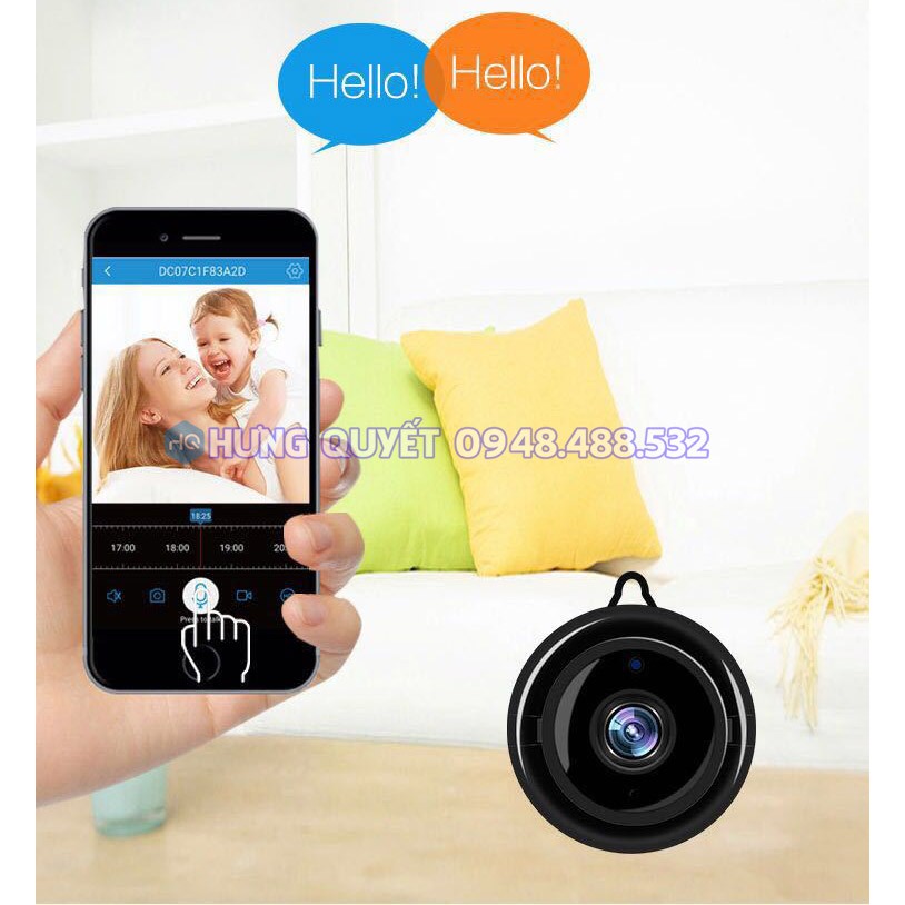 Camera wifi không dây mini giấu k ín xem từ xa qua điện thoại giám sát toàn cảnh thông minh V380 | WebRaoVat - webraovat.net.vn