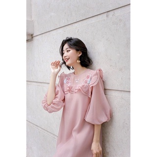 bigsize (55-90kg)váy tơ thêu