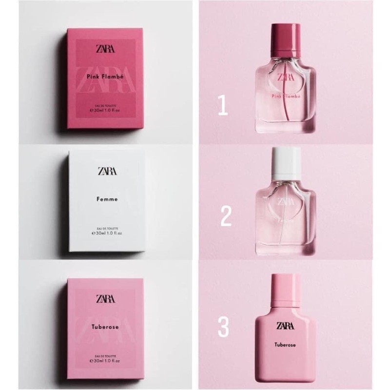 Nước hoa Zara Eau de Toiette, Eau de Cologne, Eau de Perfume