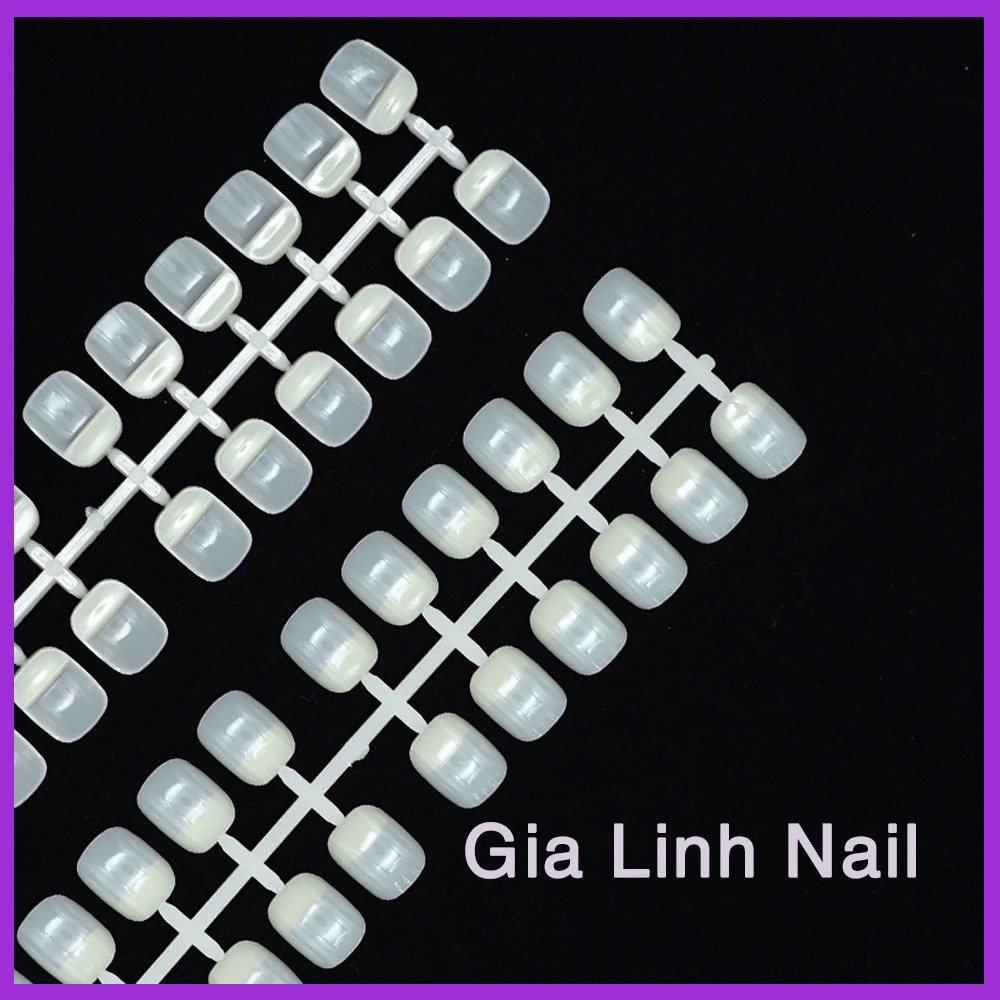 Móng mẫu vuông , móng xương cá, móng mẫu nail tập sơn túi 5 vỉ 120 móng/10 vỉ